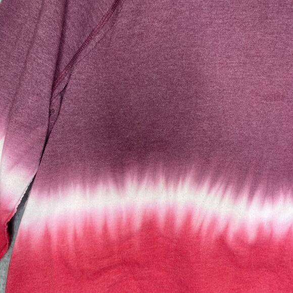 Knox Rose womens L tie dye sweater pink round neck colorful flowy oversized - Picture 3 of 8